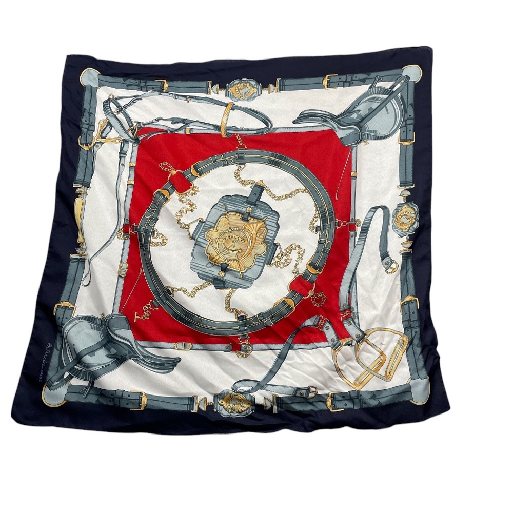 Equestrian‎ Scarf by Patricia Paris 30 x 30 " Square 100% Polyester